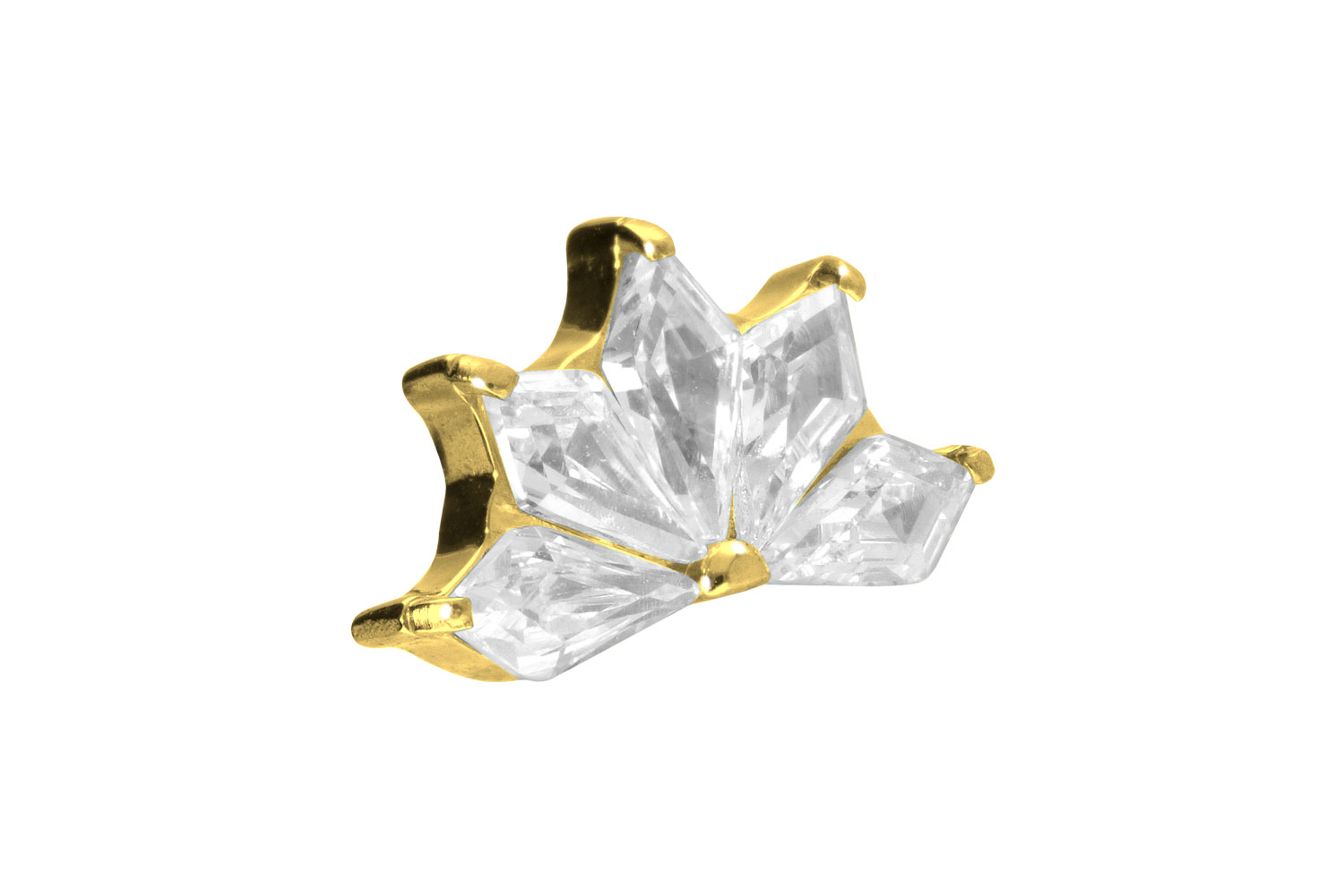 Titan Schraubaufsatz mit Außengewinde LOTUSBLÜTE ++SALE++ von Piercingline